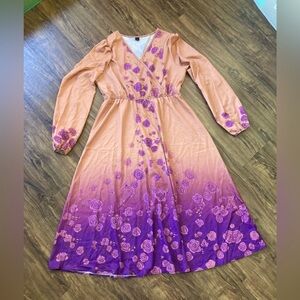 Floral Ombre Maxi Dress